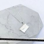 Colar Relicário Carta Personalizado Folheado em Prata 925