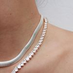 Colar Choker Malha Snake 6mm Folheado em Prata 925