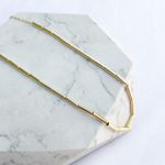 Colar Canutilhos Finos Folheado em Ouro 18k