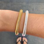 Pulseira Rabo de Rato Grosso Folheado em Ouro 18k