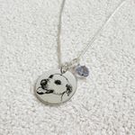 Colar Medalha M Personalizada Folheado em Prata 925
