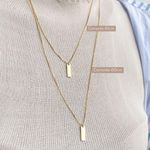 Colar Plaquinha Personalizada P Folheado em Ouro 18k