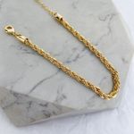 Pulseira Cordão Baiano Folheado em Ouro 18k