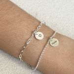 Kit 12 - 2 Pulseiras Medalha P Personalizadas - 1 Banho Ouro 18k E 1 Banho Prata 925 
