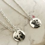 Kit 5 - 2 Pulseiras medalha M Personalizadas Folheado em Prata 925