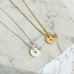 Kit 9 - 2 Colares Medalha P Personalizadas - 1 Banho Ouro 18k E 1 Banho Prata 925 