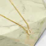 Colar Ponto de Luz Folheado em Ouro 18k