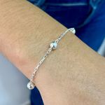 Pulseira Bolinha Folheado em Prata 925