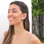 Brinco Chapa P Organico Folheado em Prata 925