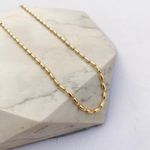 Colar Choker Palitinhos G Folheado em Ouro 18k