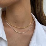 Colar Choker Palitinhos G Folheado em Ouro 18k
