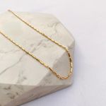 Colar Choker Palitinhos Folheado em Ouro 18k