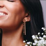 Brinco Corrente Duplo Banhado a Ouro 18k