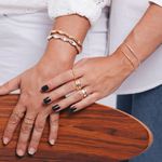 Anel Liso Redondo Regulável Banhado a Ouro 18k