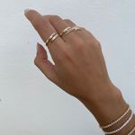 Anel voltinha fino regulável Folheado em Ouro 18k