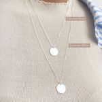 Colar Medalha M Personalizada Folheado em Prata 925