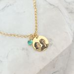 Pulseira Medalha M Personalizada Folheado em Ouro 18k