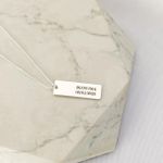 Colar Plaquinha Personalizada M Folheado em Prata 925