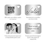 Colar Relicário Carta Personalizado Folheado em Prata 925