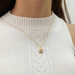 Colar Relicário Flower com Foto Banhado a Ouro 18k