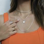 Colar Choker Becky Folheado em Prata 925
