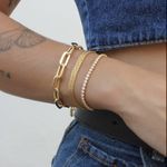 Pulseira Elos Cartier Folheado em Ouro 18k
