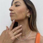 Colar Choker Becky Folheado em Prata 925
