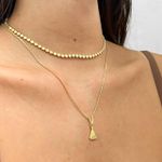 Colar Nossa Senhora P Folheado a Ouro 18k