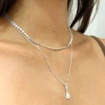 Colar Nossa Senhora P Folheado a Prata 925