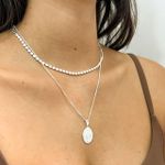 Colar Medalha Milagrosa Folheado em Prata 925
