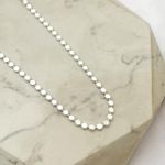 Colar Choker Bolinhas Achatadas G Folheado em Prata 925