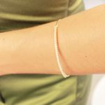 Bracelete Cravejado Folheado em Ouro 18k