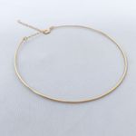 Colar Choker Aro Fina Folheado em Ouro 18k