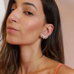 Colar Choker Aro Fina Folheado em Ouro 18k