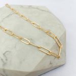 Colar Choker Elos Cartier Longo Folheado em Ouro 18k