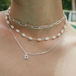 Colar Choker Elos Cartier Longo Folheado em Prata 925