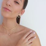 Colar Choker Mini Mila Folheado em Ouro 18k