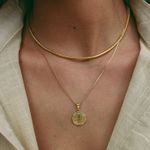 Colar Choker Rabo de Rato Folheado em Ouro 18k
