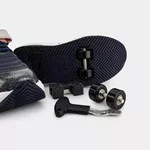 Tênis Infantil Bibi com Rodinhas Skatenis Azul Marinho com Rosa