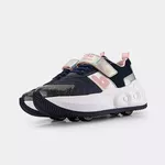 Tênis Infantil Bibi com Rodinhas Skatenis Azul Marinho com Rosa