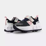 Tênis Infantil Bibi com Rodinhas Skatenis Azul Marinho com Rosa