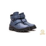 Bota Coturno Infantil Masculino Azul Índigo Preto Gambo