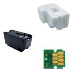 Almofada + Chip Da Caixa De Manutenção C9382 Epson Wf-c5890