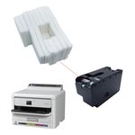 Almofada + Chip Da Caixa De Manutenção C9382 Epson Wf-c5890