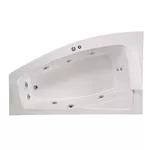 Banheira Square Kanto Direita 158x98x52Cm 1 Pessoas 228L Axell - SQD158