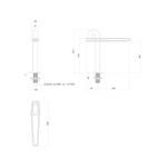 Bica de Mesa P para Cuba e Lavatório Memphis Dark Antracite Deca You - 1790.GF107.MT