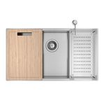 Cuba de Cozinha Deca Suprema Inox 75x40cm com Acessórios CC.670.75.AC.INX