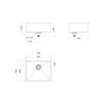 Cuba de Cozinha Retangular 50x40cm Deca Suprema Inox CC.660.50.INX 