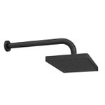 Chuveiro Deca De Parede Quadrado Flex Black Matte 2086.BL.STD.MT