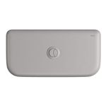 Caixa Acoplada Deca Monocromática Carrara com Acionamento Duo Soft Antracite CD.11F.SFAT.85